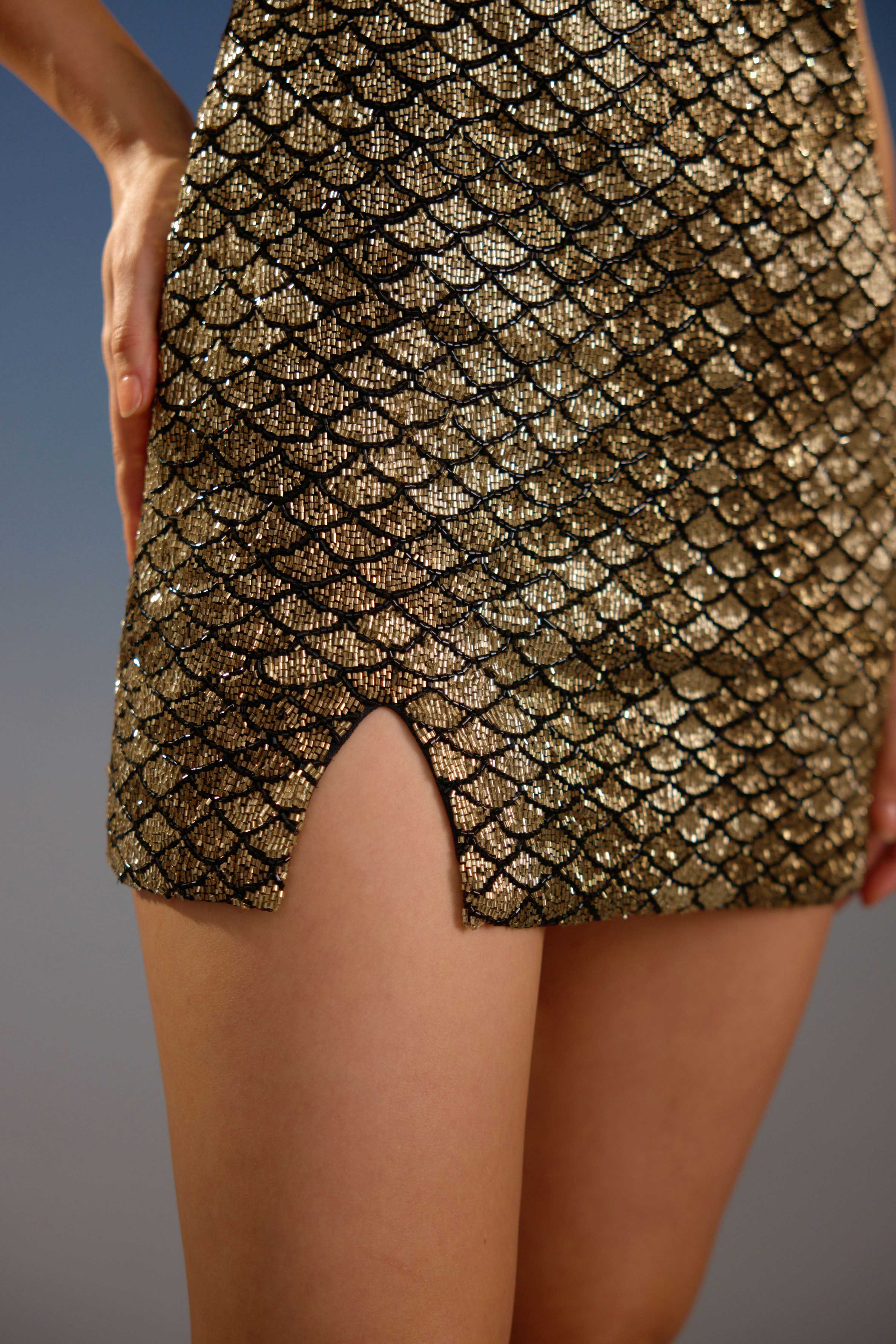 Gilded Geometric Luxe Silhouette
