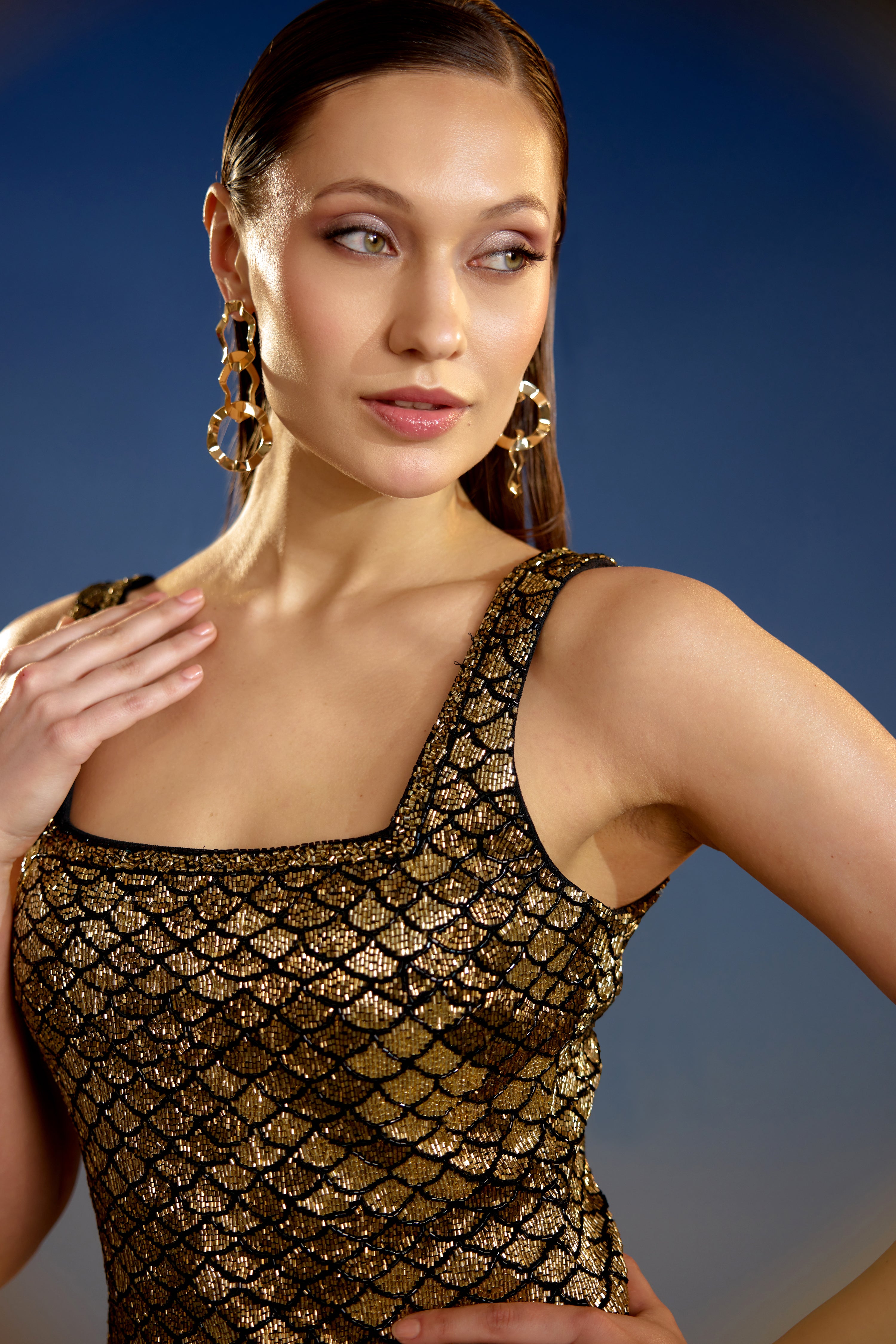 Gilded Geometric Luxe Silhouette