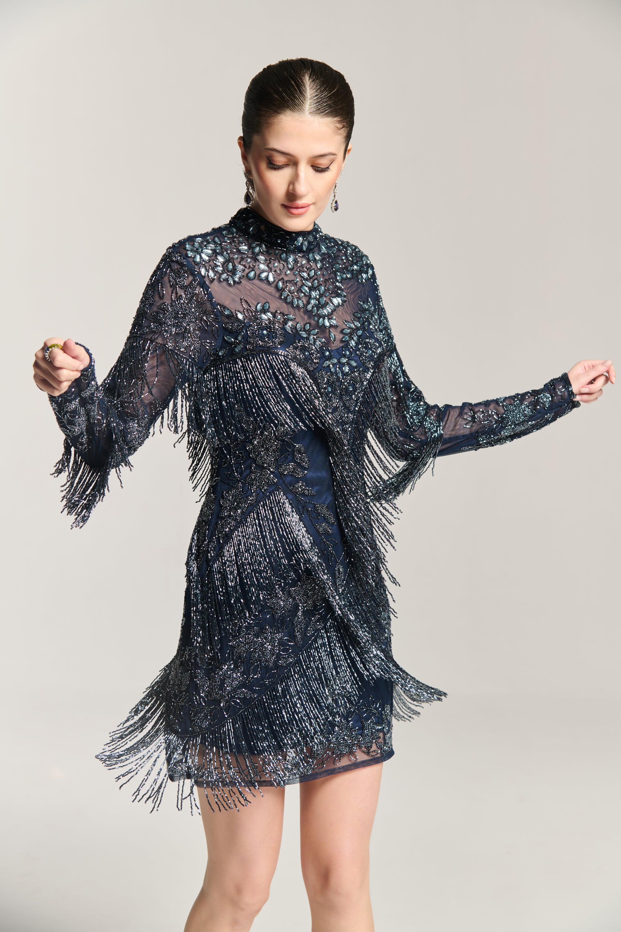 Navy Luxe Dress