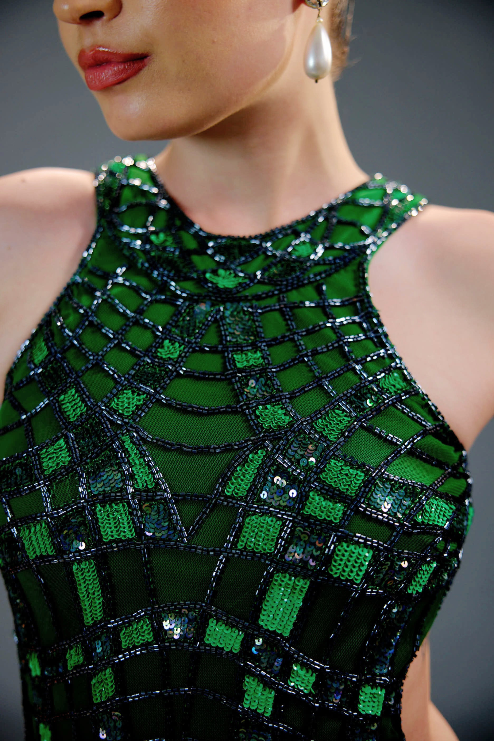 Vibrant Emerald Muse