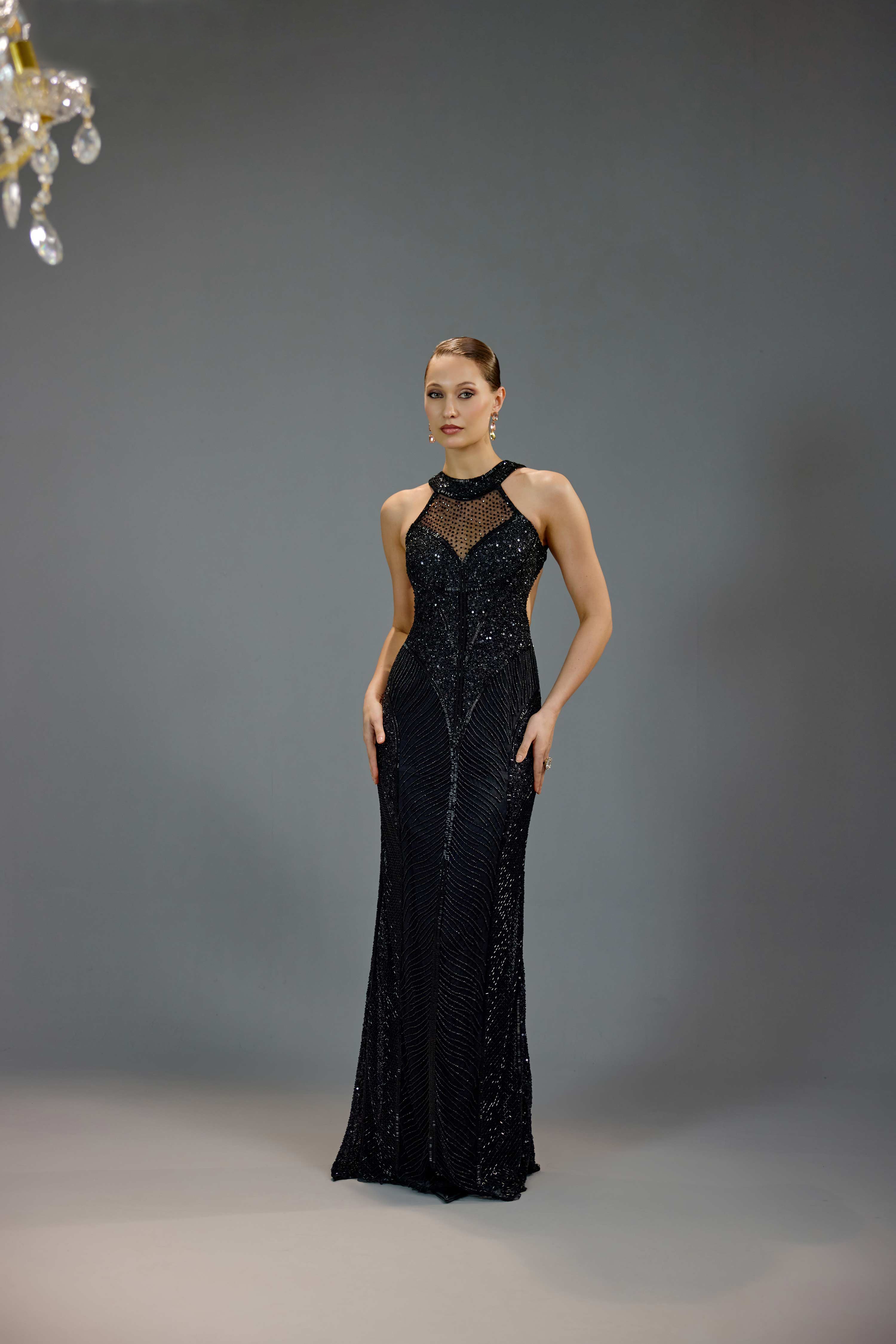 Black Halter Maxi Dress