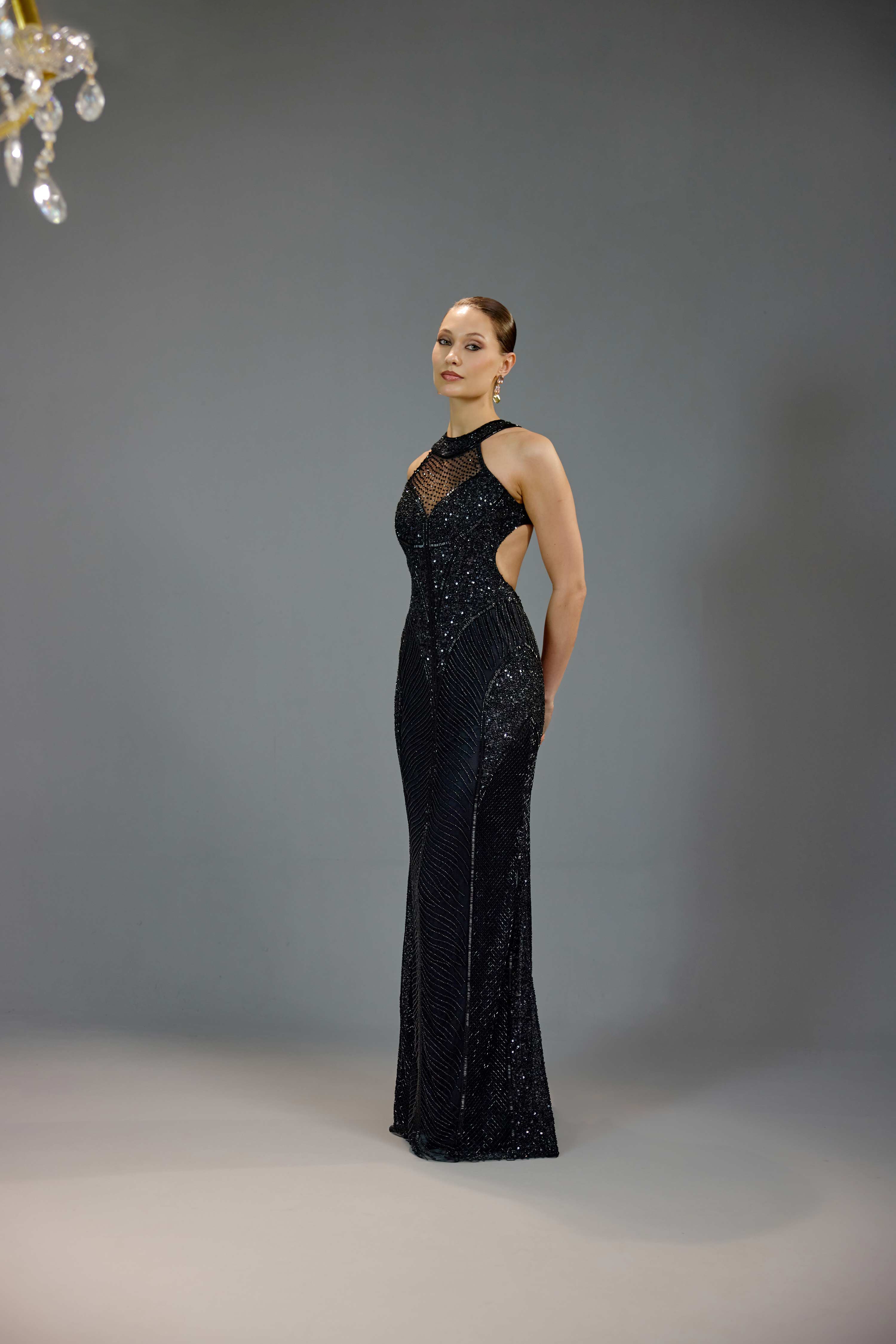 Black Halter Maxi Dress