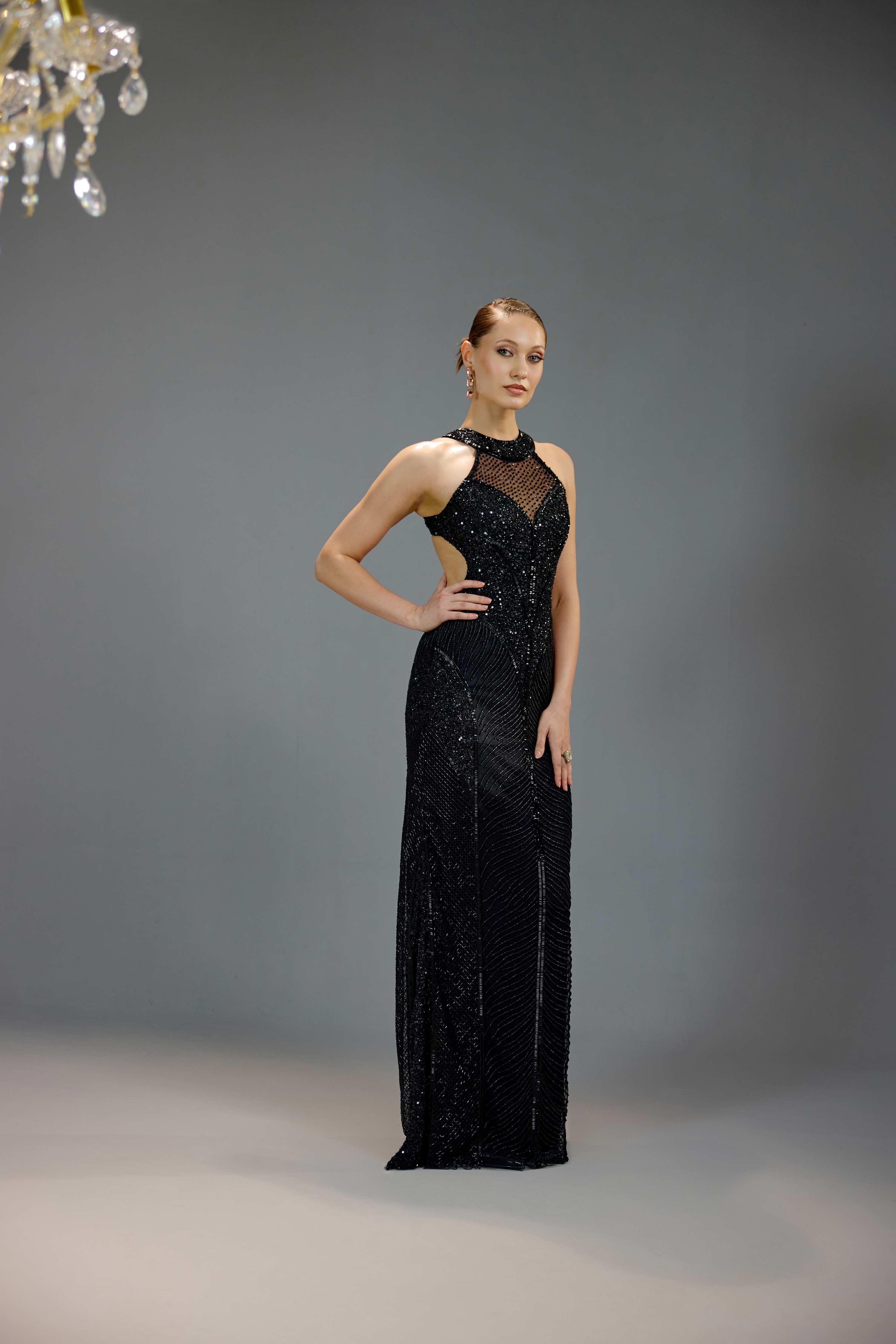 Black Halter Maxi Dress